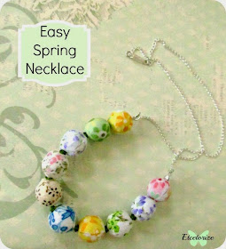 DIY Necklace, Beaded Necklace, DIY Jewellery, Fabric Covered Beads