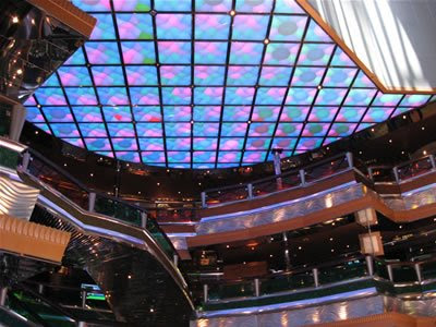 Carnival Glory's main lobby