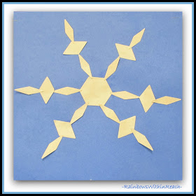 Kindergarten Snowflake Symmetry (from RainbowsWithinReach) 