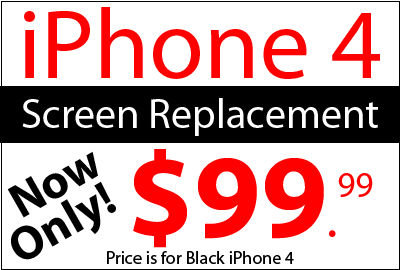iPhone 4 Screen Repairs now only 99!