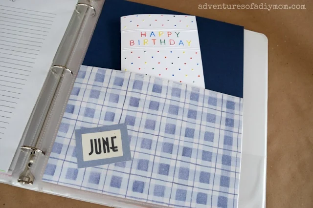 birthday binder