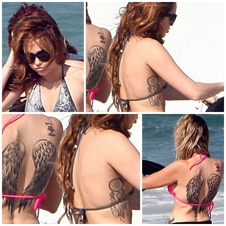 Beach Wallpaper on Tattoo Designs Wallpaper  Miley Cyrus Tattoos