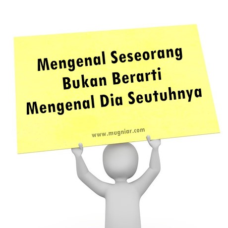 Mengenal seseorang