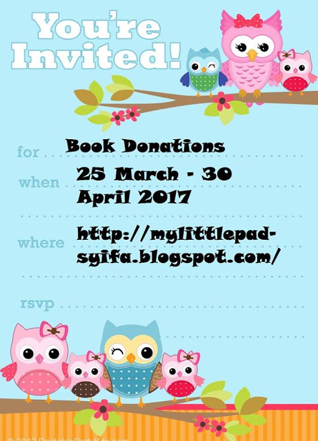 http://mylittlepad-syifa.blogspot.com/2017/03/book-donation-for-nilam-programme.html