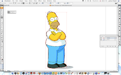 Drawing Homer Simpson In Illustrator