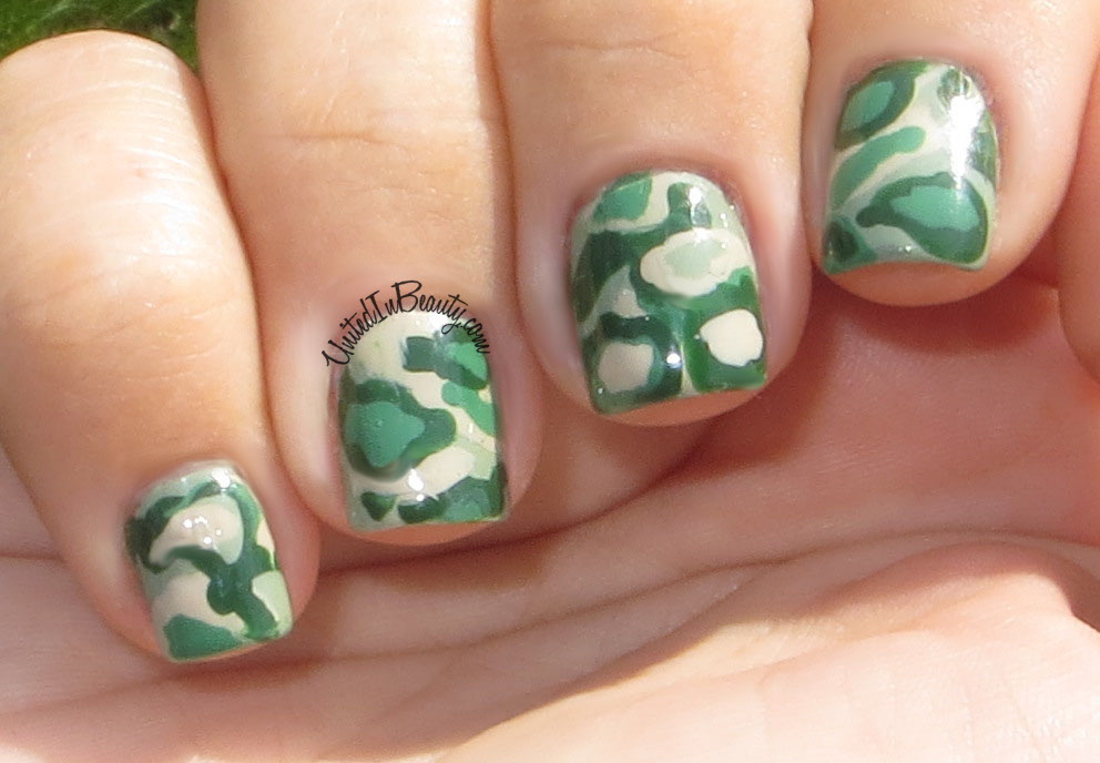 Abnorm Nail Behavior | Nail Art : Army Camouflage Nails