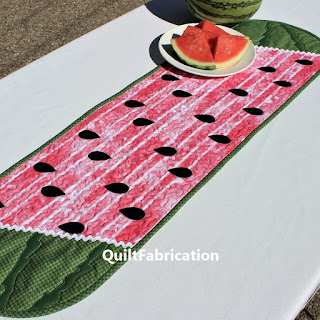 watermelon-table runner-quilt-picnic