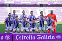 REAL VALLADOLID C. F. Temporada 2020-21. El Yamiq, Joaquín, Bruno, Janko, Roberto. Óscar Plano, Toni Villa, Roque Mesa, Fede San Emeterio, Weissman y Nacho. REAL VALLADOLID C. F. 0 VILLARREAL C. F. 2. 13/’5/2021. Campeonato de Liga de 1ª División, jornada 36. Valladolid, estadio Josè Zorrilla. GOLES: 0-1: 68’, Gerard Moreno. 0-2: 90+1’, Capoue.