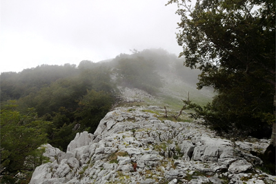 Zona karstica de Azaolako Atxa