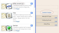 Cara Memasang Widget di Blogspot | Blogger