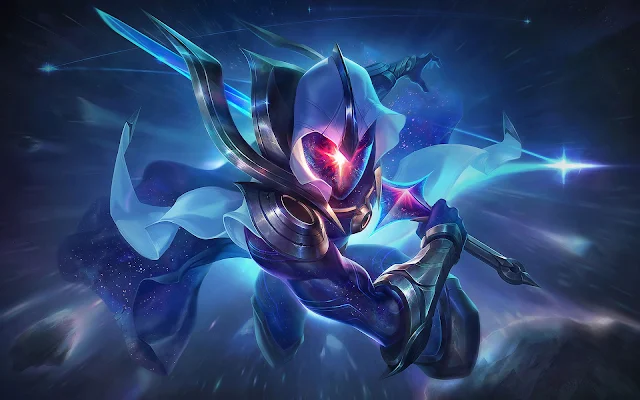 Papel de parede League of Legends Cosmic Blade Master Yi para PC, Notebook, iPhone, Android e Tablet.