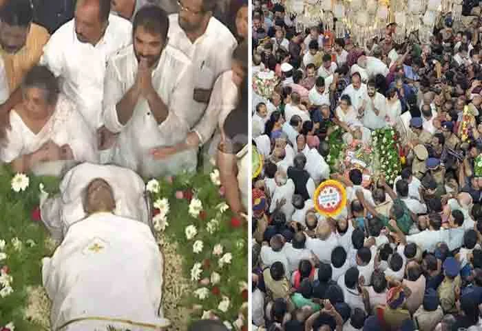 Thousands gather in Durbar Hall to pay final respects to Oommen Chandy, Thiruvananthapuram, News, Politics, Dead Body, Chief Minister, Pinarayi Vijayan, Ministers, Congress Leaders, Kerala
