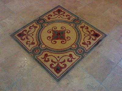 Natural stone floor