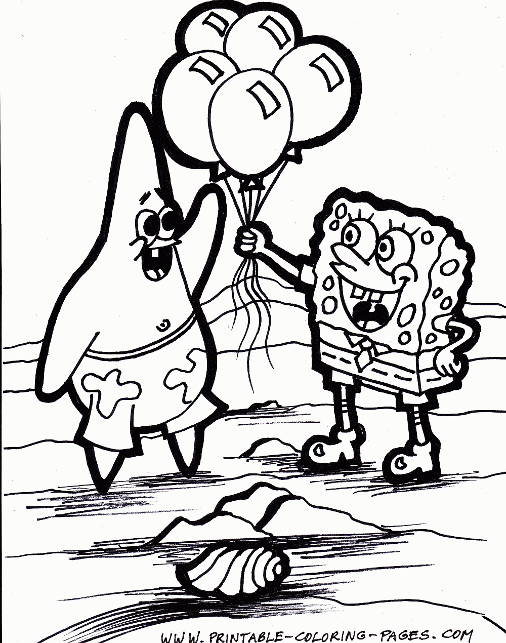 Cartoons Coloring Pages Spongebob and Patrick Coloring Pages