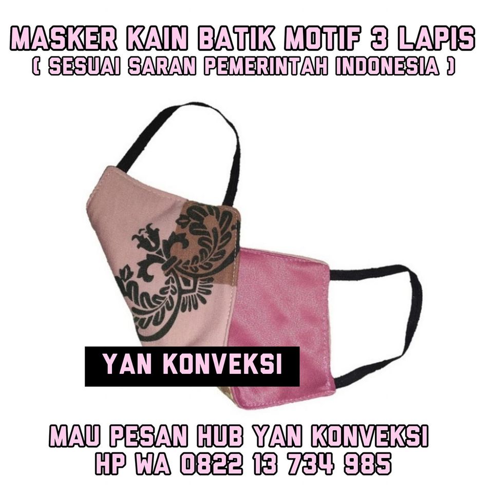 Masker Kain 3 Lapis