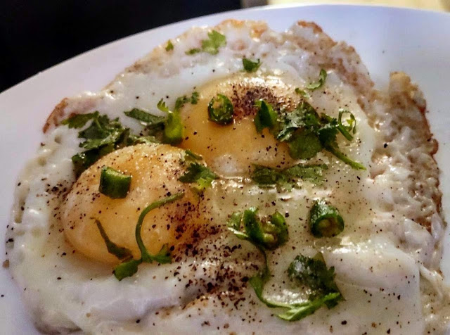 food photography showing egg omelette