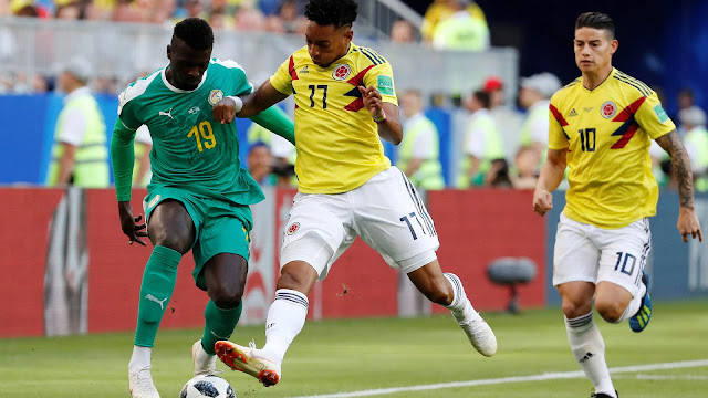 Colombia superó a Senegal 1-0 y se clasificó a octavos de final como líder del Grupo H