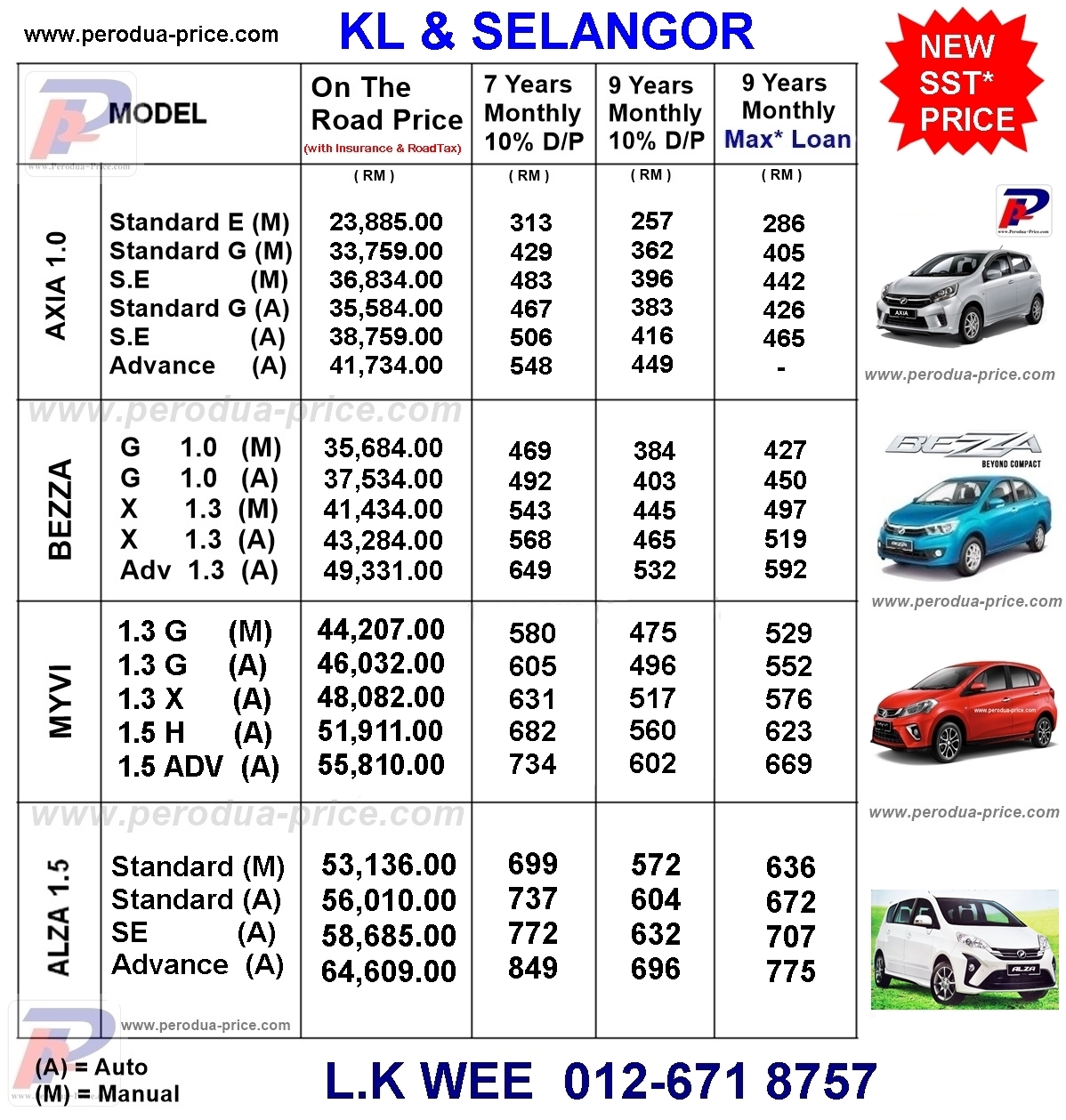 Perodua Promotion KL And Selangor - 012 671 8757