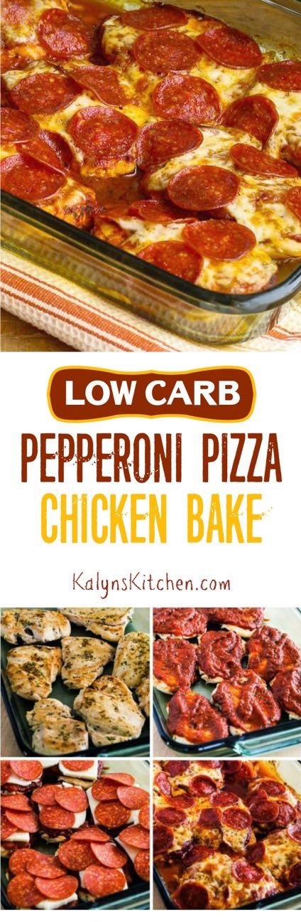 Pepperoni Pizza Chicken Bake