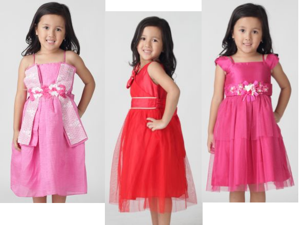 Foto gambar model baju pesta anak anak perempuan terbaru 
