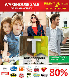 United Colors of Benetton & Branded Toys Warehouse Sale 2016