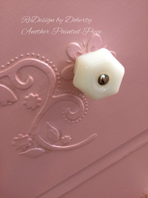 white milk glass knob