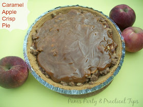 Caramel Apple Crisp Pie by Pams Party and Practical Tips