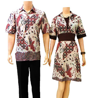 baju batik sarimbit modern sm02 Model Baju Batik Pria Wanita Yang Lagi Musim