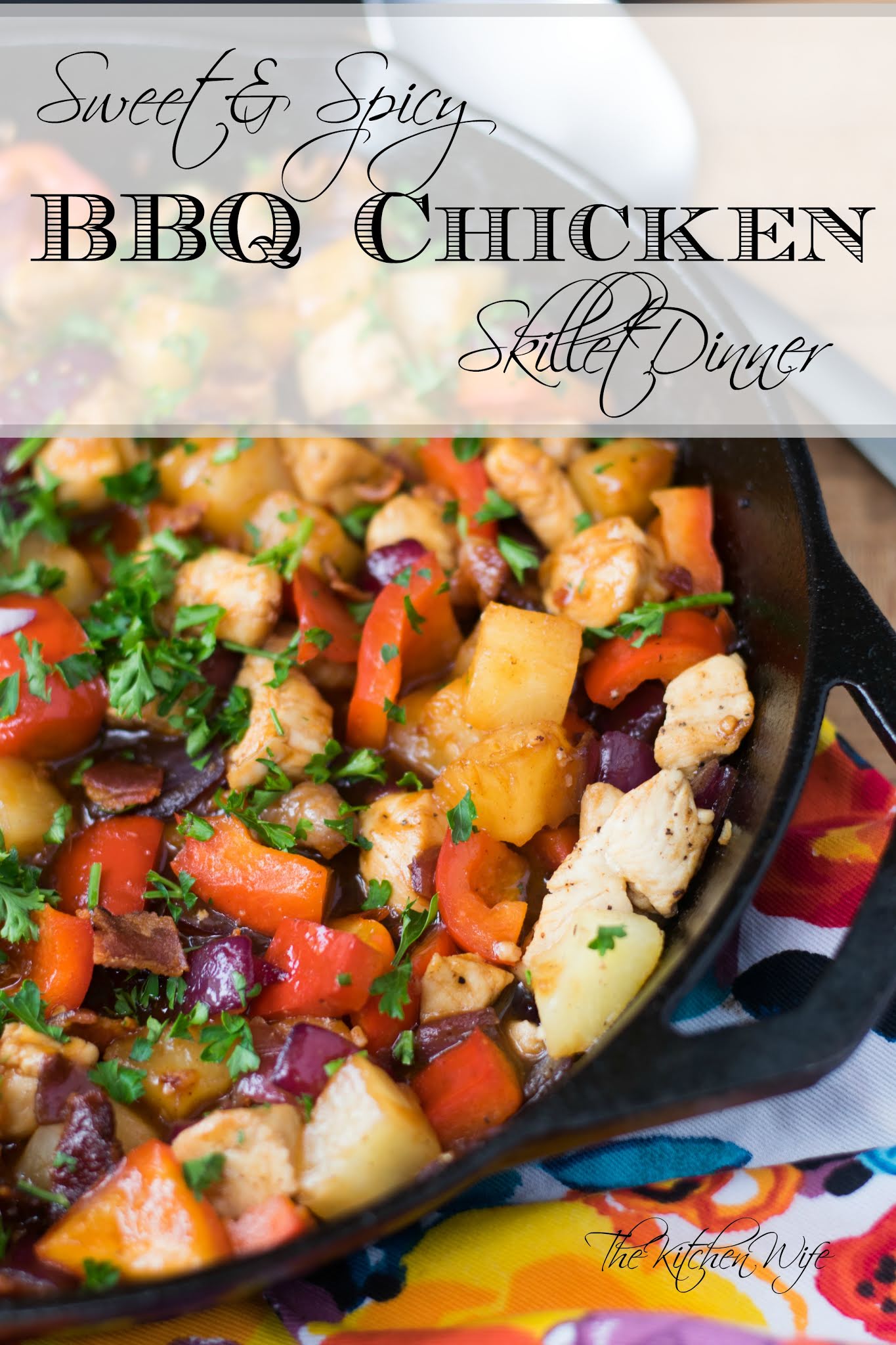 Sweet and Spicy BBQ Chicken Skillet Dinner Recipe