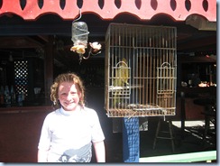 Delaina and Roberts the Parrot