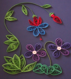 Paper quiling: Quilled flowers