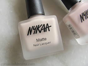 Nykaa Matte Nail Lacquer review, Nykaa Matte Nail Lacquer Almond Crumble review