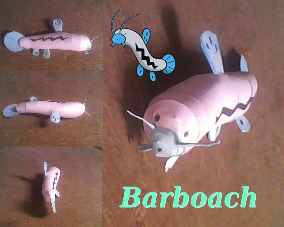 Pokemon Barboach Papercraft