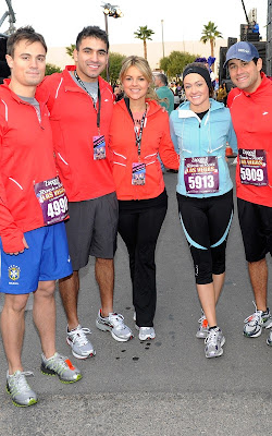 Ali Fedotowsky and Roberto Martinez at the Jingle Ball and the Zappos Rock 'N' Roll Las Vegas Marathon