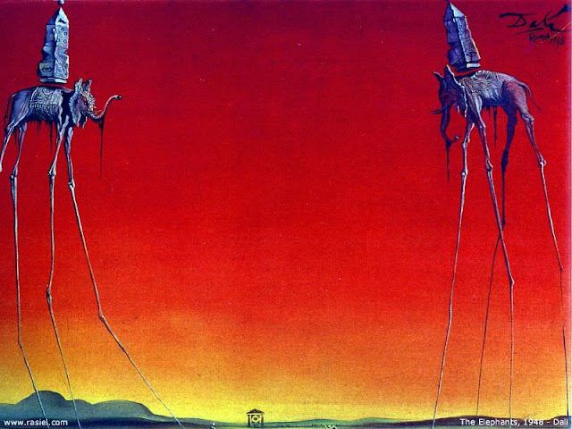 Salvador Dali The Elephants Exploding Clock