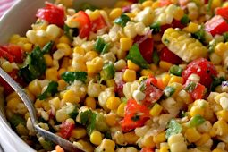 CORN SALAD WITH EASY LIME VINAIGRETTE