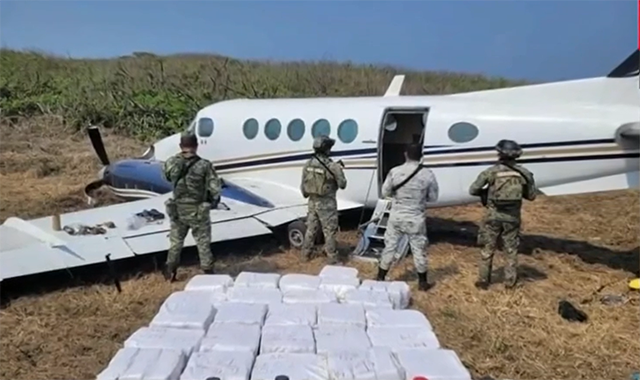 Aseguran avioneta con cocaína en Chiapas