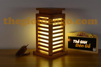 Thế Giới Đèn Gỗ - Đèn gỗ trang trí để bàn được làm từ gỗ tự nhiên