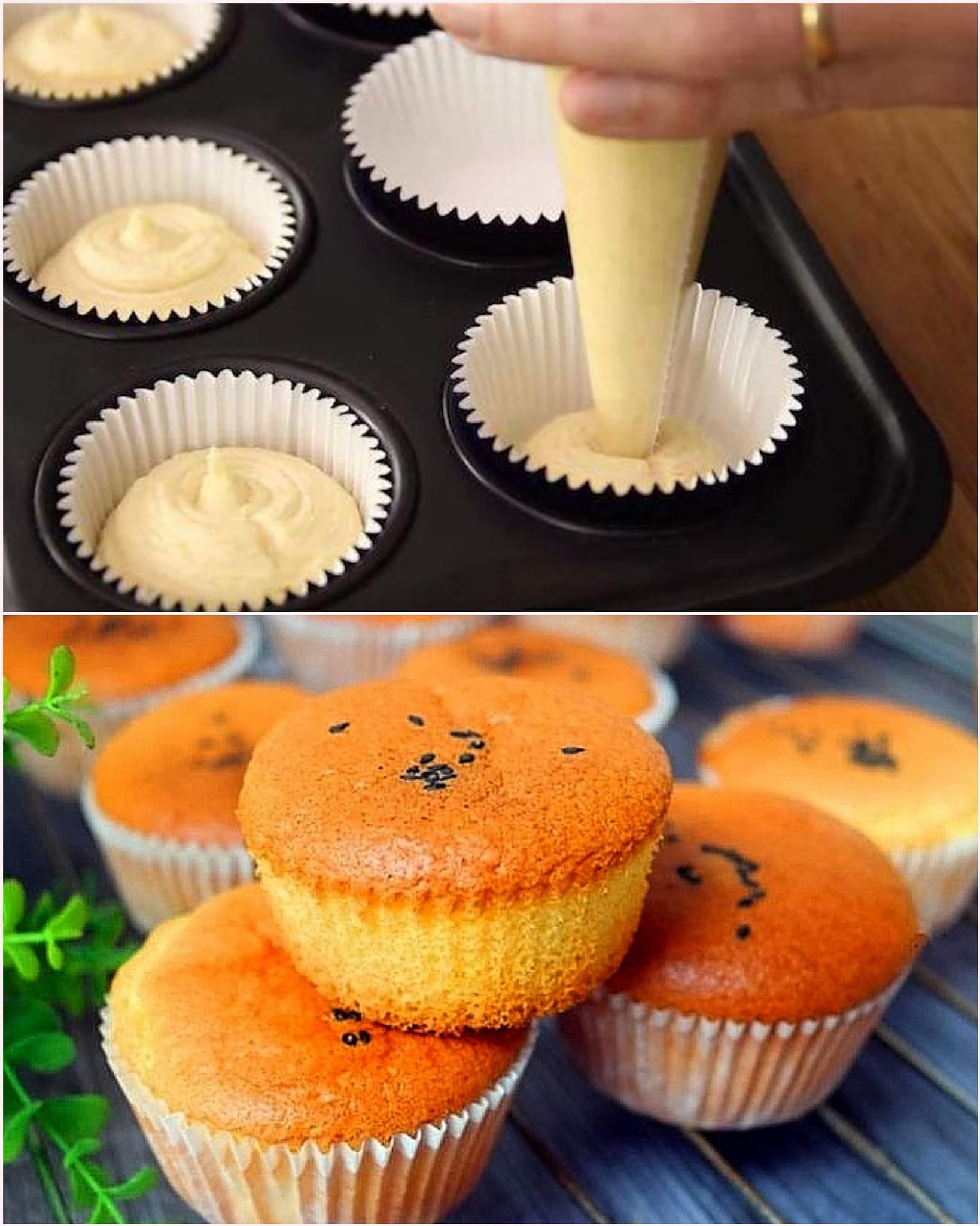 Fluffy Vanilla Cupcakes