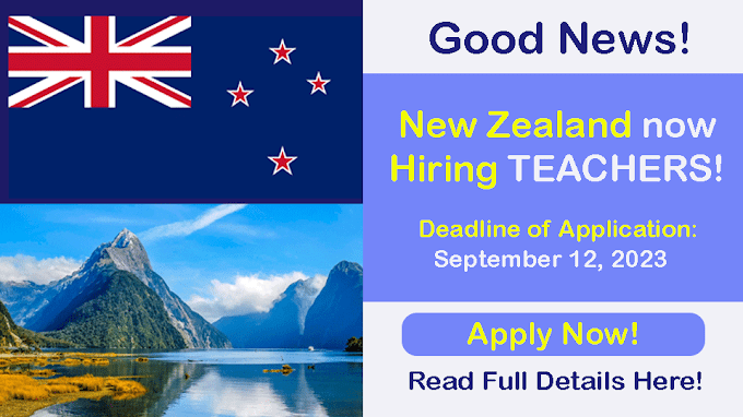 Good News: New Zealand is Hiring PreSchool Teacher | Apply Until September 12, 2023  