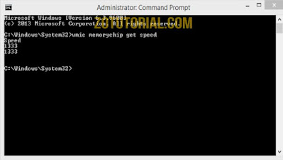 Cara Cek Speed RAM Laptop dan PC via CMD