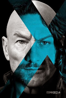 James McAvoy and Patrick Stewart as Professor Charles Xavier in X-Men Days of Future Past Poster