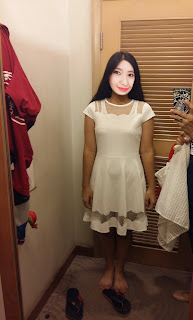 white dress cute