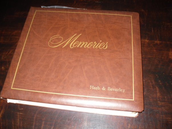 Particularly when Tracy's aunt gave us a wedding album that had the names