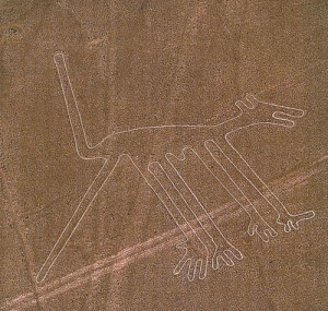 The Dog figure of Nazca Lines 