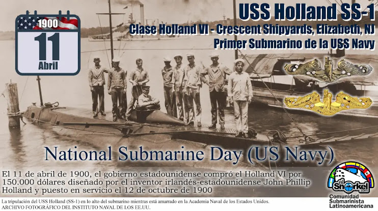 Historia del día Nacional del Submarino en la US Navy