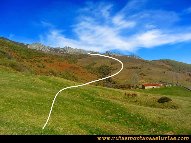 Ruta peña Manteca o Horru: Cabaña y subida libre de maleza