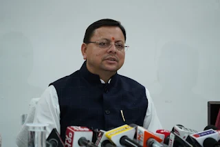 CM Dhami press briefing regarding