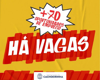 Sine de Cachoeirinha anuncia mais de 70 vagas disponiveis