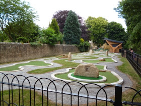 Minigolf course in Barnard Castle, County Durham